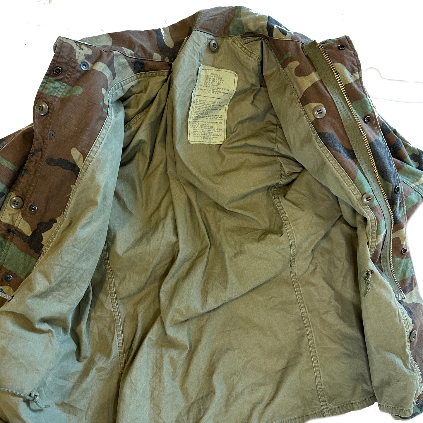 M81 Woodland Cold Weather Field Jacket Open